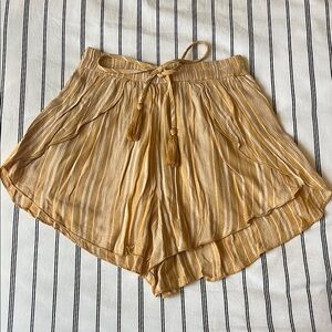 Striped Tan Women's Shorts